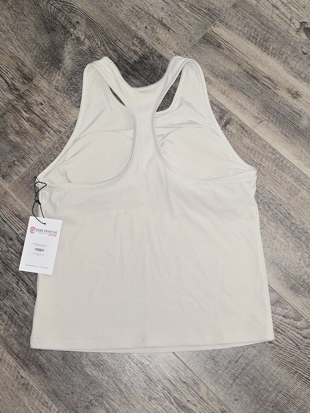 Born Primitive Perfect Ribbed Tank - Oatmeal - Picture 2 of 4